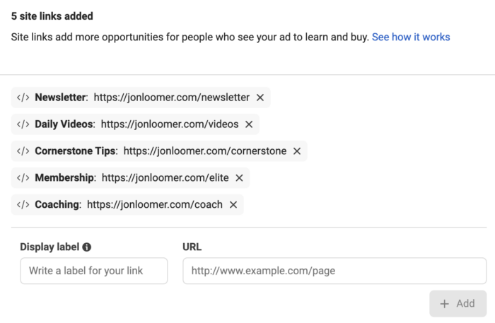 Site Links